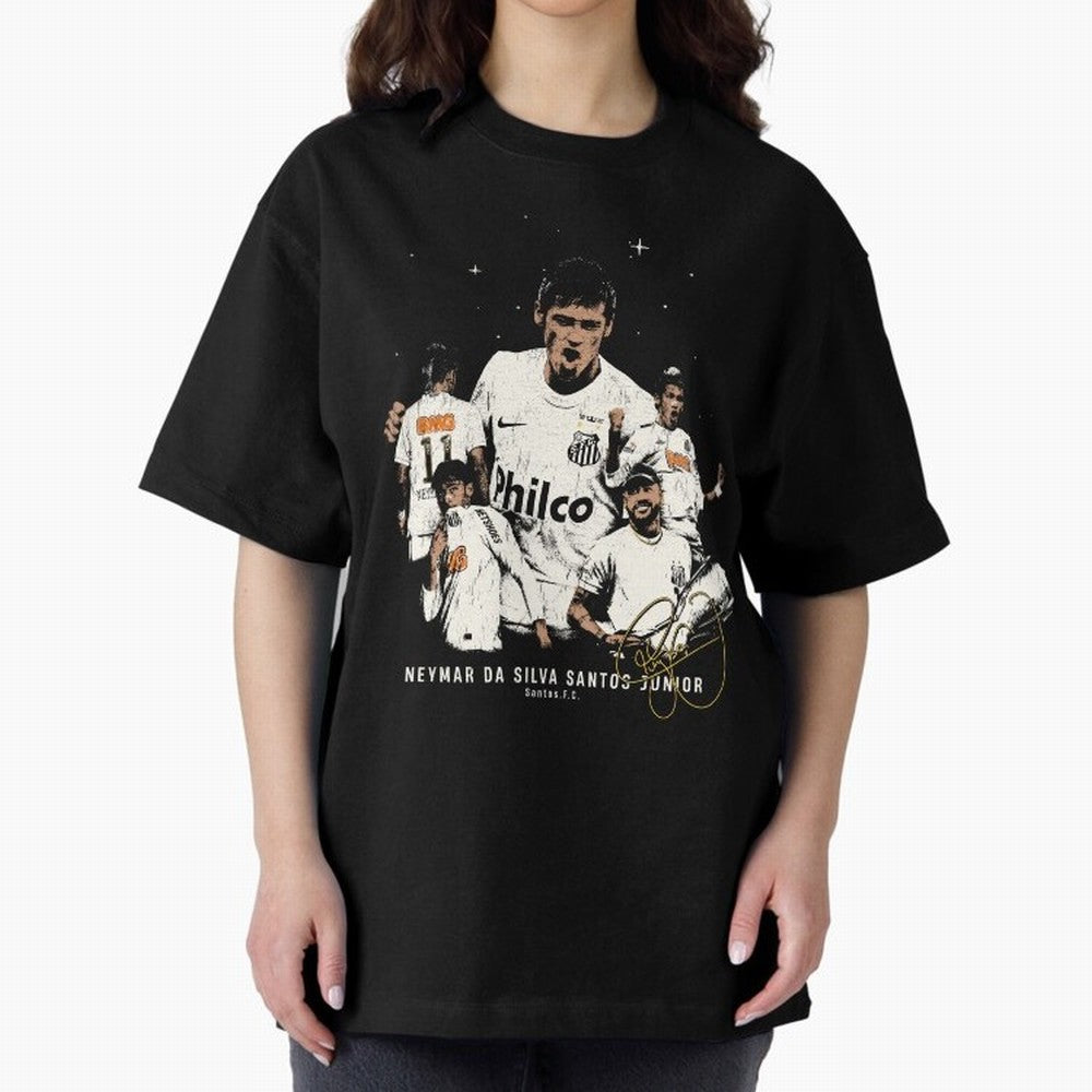Neymar Illustration Classic T-Shirt Bring Bold Fan Energy to Global Football Passion for FIFA World Cup 2026 Group Stage, Filled with Messi, France and Portugal, Championship Spirit, Famous Goals, Roaring Crowds and International Football Unity;