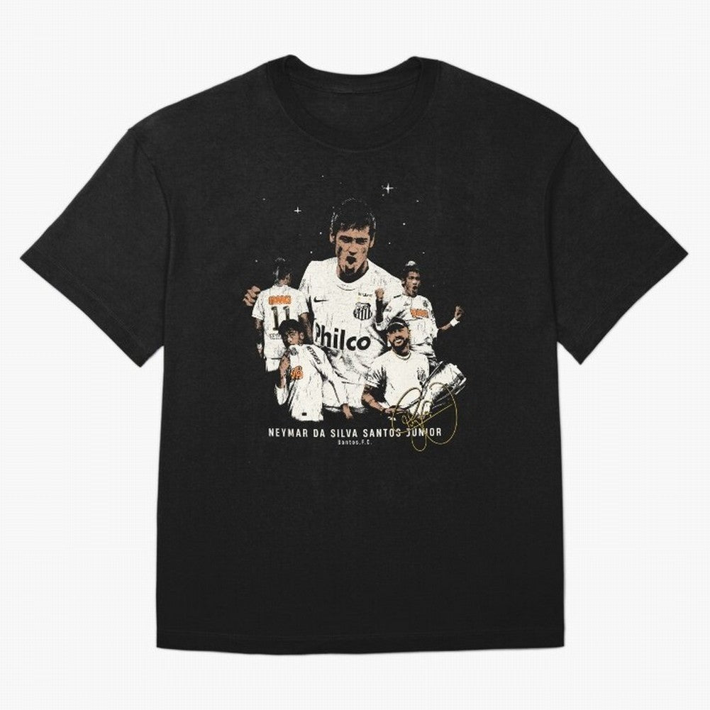 Neymar Illustration Classic T-Shirt Bring Bold Fan Energy to Global Football Passion for FIFA World Cup 2026 Group Stage, Filled with Messi, France and Portugal, Championship Spirit, Famous Goals, Roaring Crowds and International Football Unity;