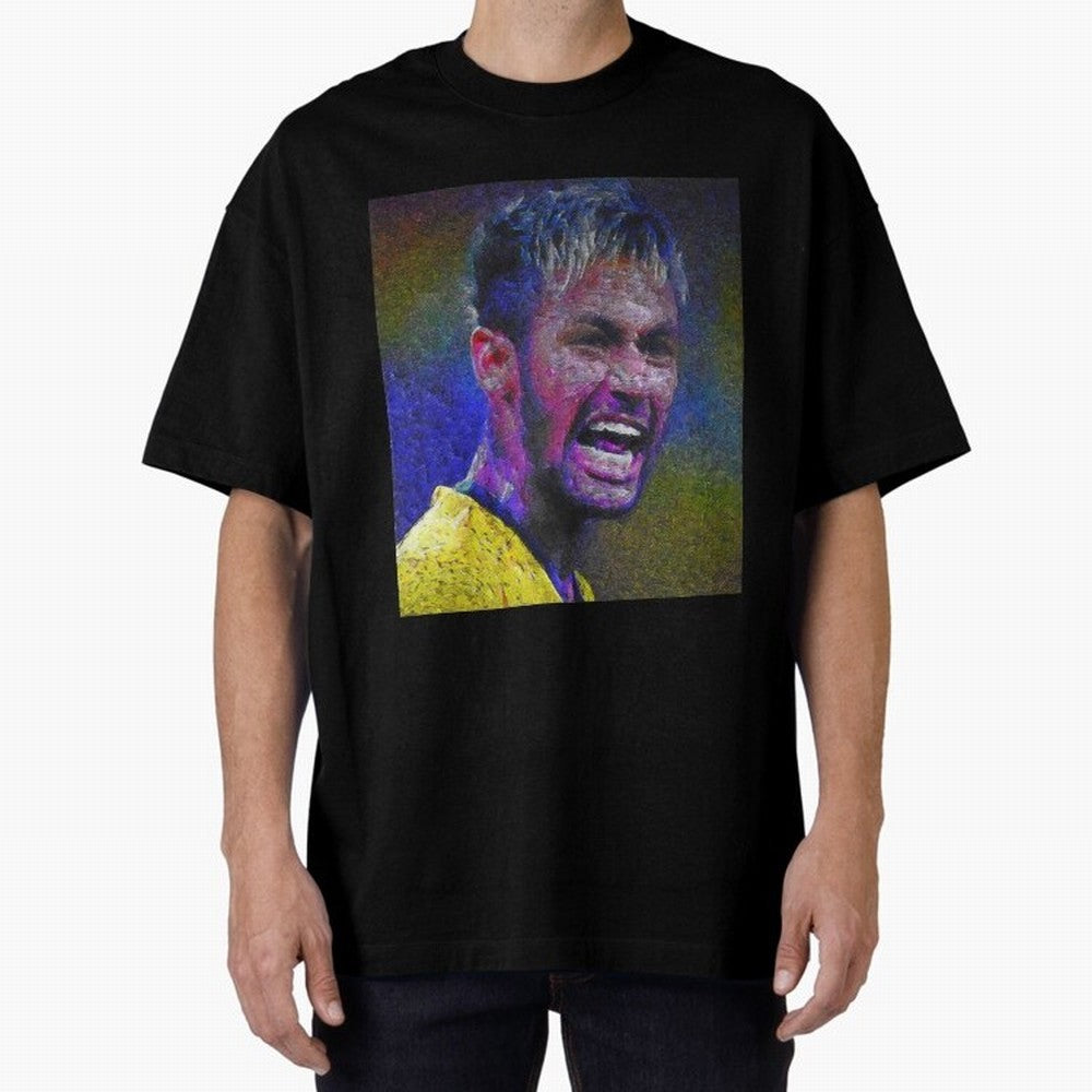 Neymar Poster Panting Art Brazilian Soccer Player Classic T-Shirt Celebrate the Magic of FIFA World Cup 2026 USA Canada Mexico with Mbappe and Neymar, Portugal, Spain and Germany Energy, Championship Spirit, Famous Goals, Roaring Crowds and