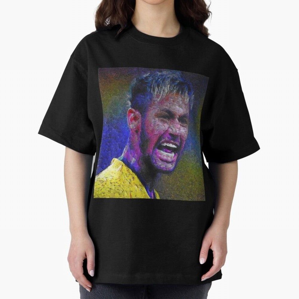 Neymar Poster Panting Art Brazilian Soccer Player Classic T-Shirt Celebrate the Magic of FIFA World Cup 2026 USA Canada Mexico with Mbappe and Neymar, Portugal, Spain and Germany Energy, Championship Spirit, Famous Goals, Roaring Crowds and