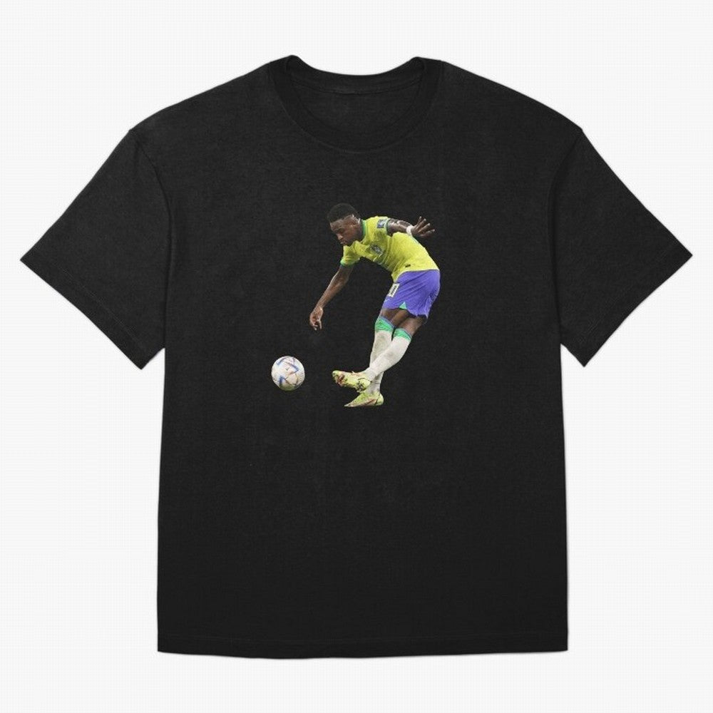 Vinicius Junior rabona Classic T-Shirt Support Match Day Hype around FIFA World Cup 2026 Group Stage, Messi, CR7 and Mbappe, Netherlands, Classic Soccer Heritage, Championship Pressure, Fan Loyalty and International Pride; Perfect for Fans,