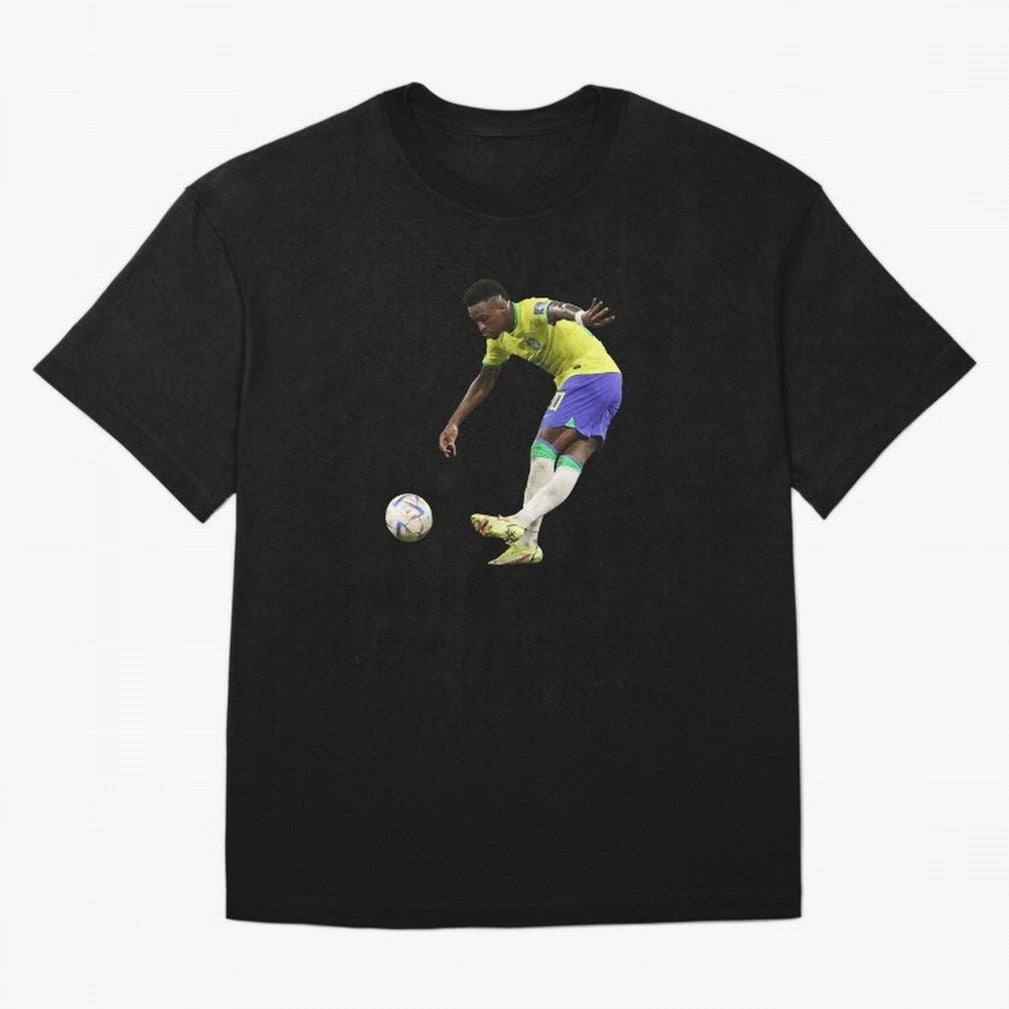 Vinicius Junior rabona Classic T-Shirt Celebrate Fan Culture around Match Day Hype around FIFA World Cup 2026 Group Stage, CR7, Germany, Game Day Rituals, Football Legends, Country Pride and the Road to the Final; Built for Supporters Chasing