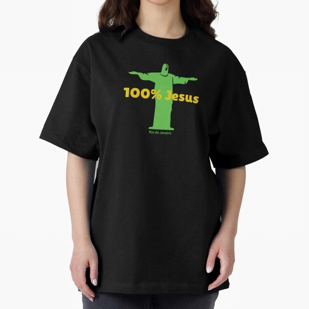 100% Jesus Christ the Redeemer Christian Brazilian Classic T-Shirt Treasure Match Day Hype around FIFA World Cup 2026 USA Canada Mexico, Neymar, Haaland and Cristiano Ronaldo, Brazil, Portugal and Argentina, Stadium Memories, Football Loyalty,