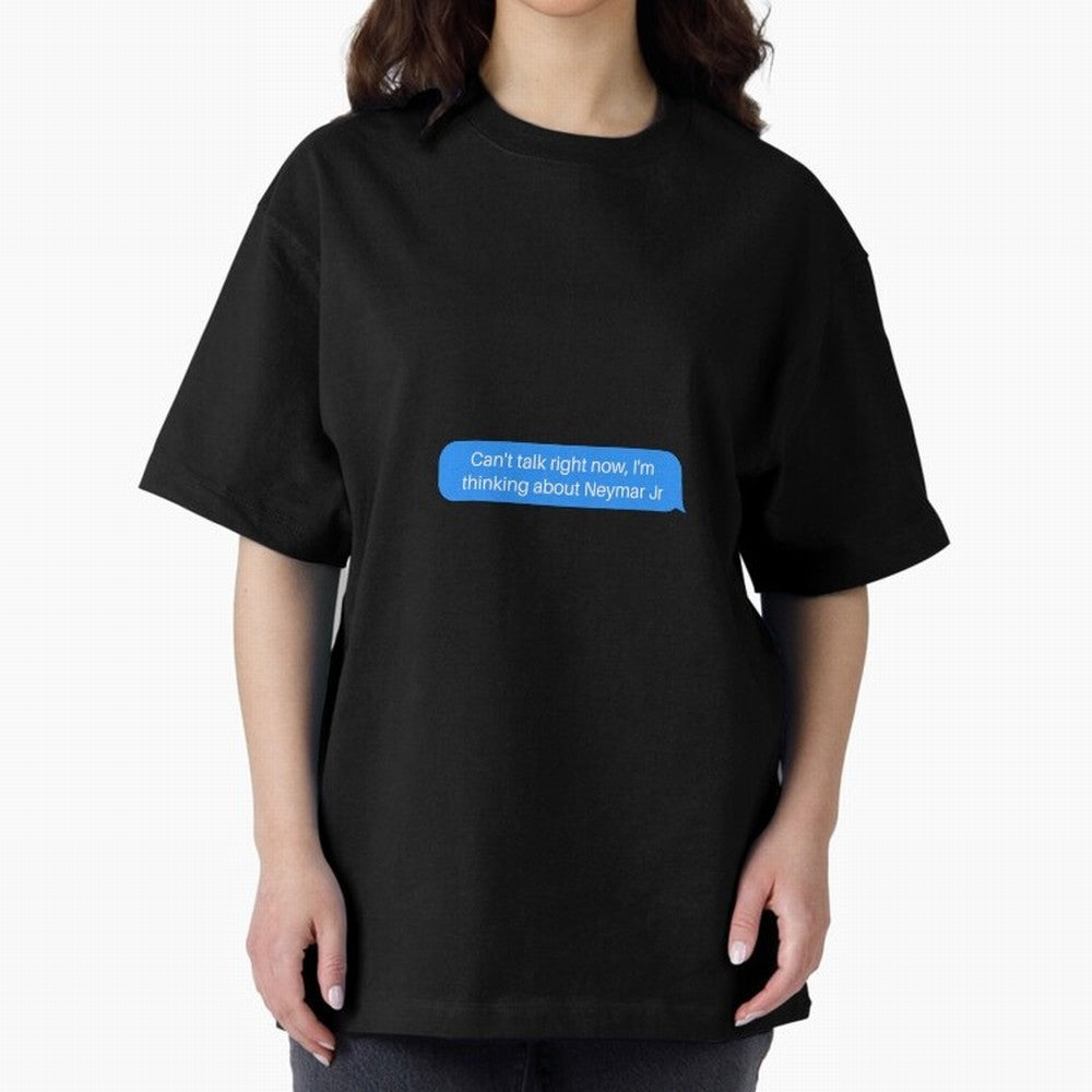 Can't talk right now, I'm thinking about Neymar Jr Blue Text Classic T-Shirt Spotlight FIFA World Cup 2026 USA Canada Mexico for Fans of CR7 and Messi and Brazil, Portugal and Argentina, Bringing Football Passion, Legendary Performances, Festival