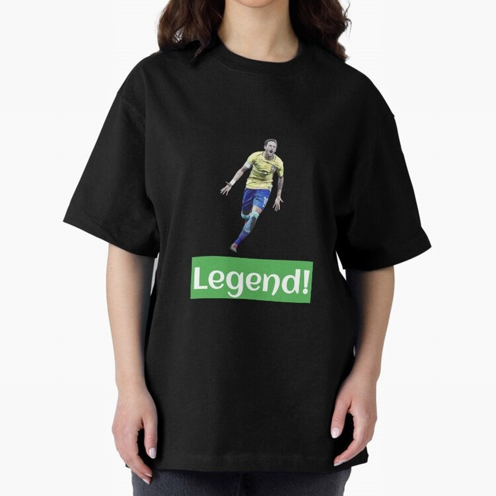 neymar art - neymar illustration T Shirt Oversized T-Shirt Follow FIFA World Cup 2026 USA Canada Mexico Spirit, Filled with England and Germany, CR7 and Messi, Vintage Soccer Flavor, Modern Football Stars, National Flags and Final Night Emotion;