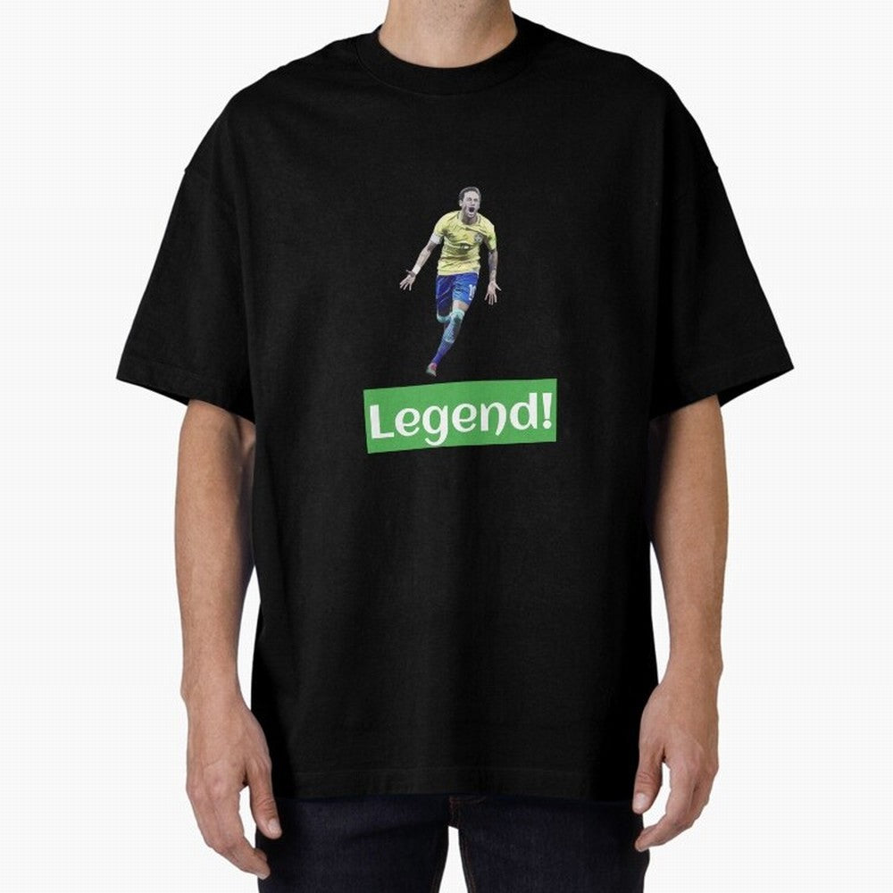 neymar art - neymar illustration T Shirt Oversized T-Shirt Follow FIFA World Cup 2026 USA Canada Mexico Spirit, Filled with England and Germany, CR7 and Messi, Vintage Soccer Flavor, Modern Football Stars, National Flags and Final Night Emotion;