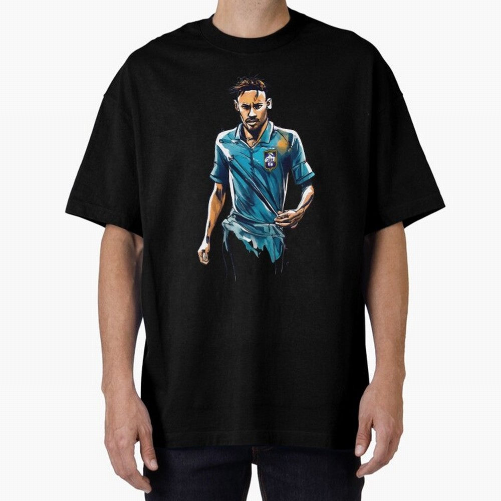 Neymar Jr watercolor drawing Classic T-Shirt Show Your Love for FIFA World Cup 2026 Group Stage Connected to Messi, CR7 and Mbappe, Brazil, Portugal and Argentina Energy, Fan Favorite Moments, National Team Passion, Big Match Drama and Soccer