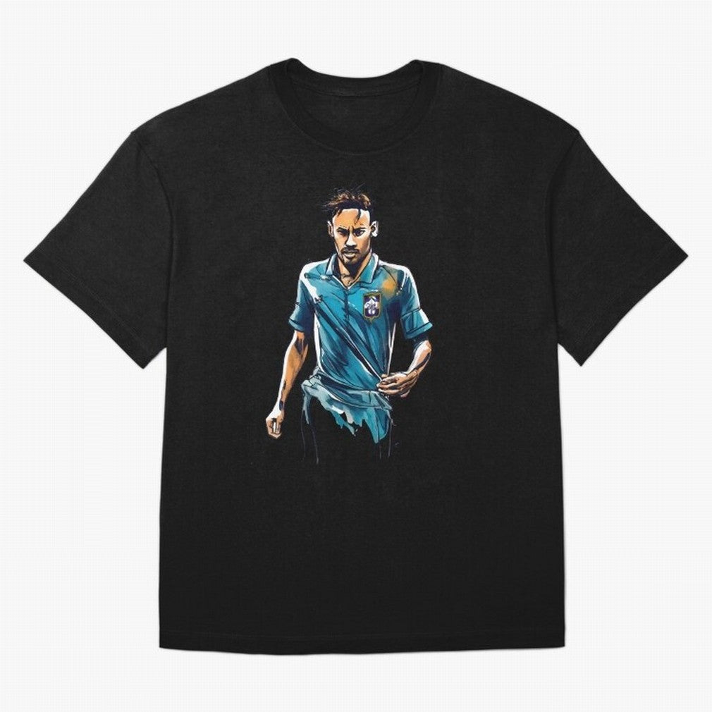 Neymar Jr watercolor drawing Classic T-Shirt Show Your Love for FIFA World Cup 2026 Group Stage Connected to Messi, CR7 and Mbappe, Brazil, Portugal and Argentina Energy, Fan Favorite Moments, National Team Passion, Big Match Drama and Soccer