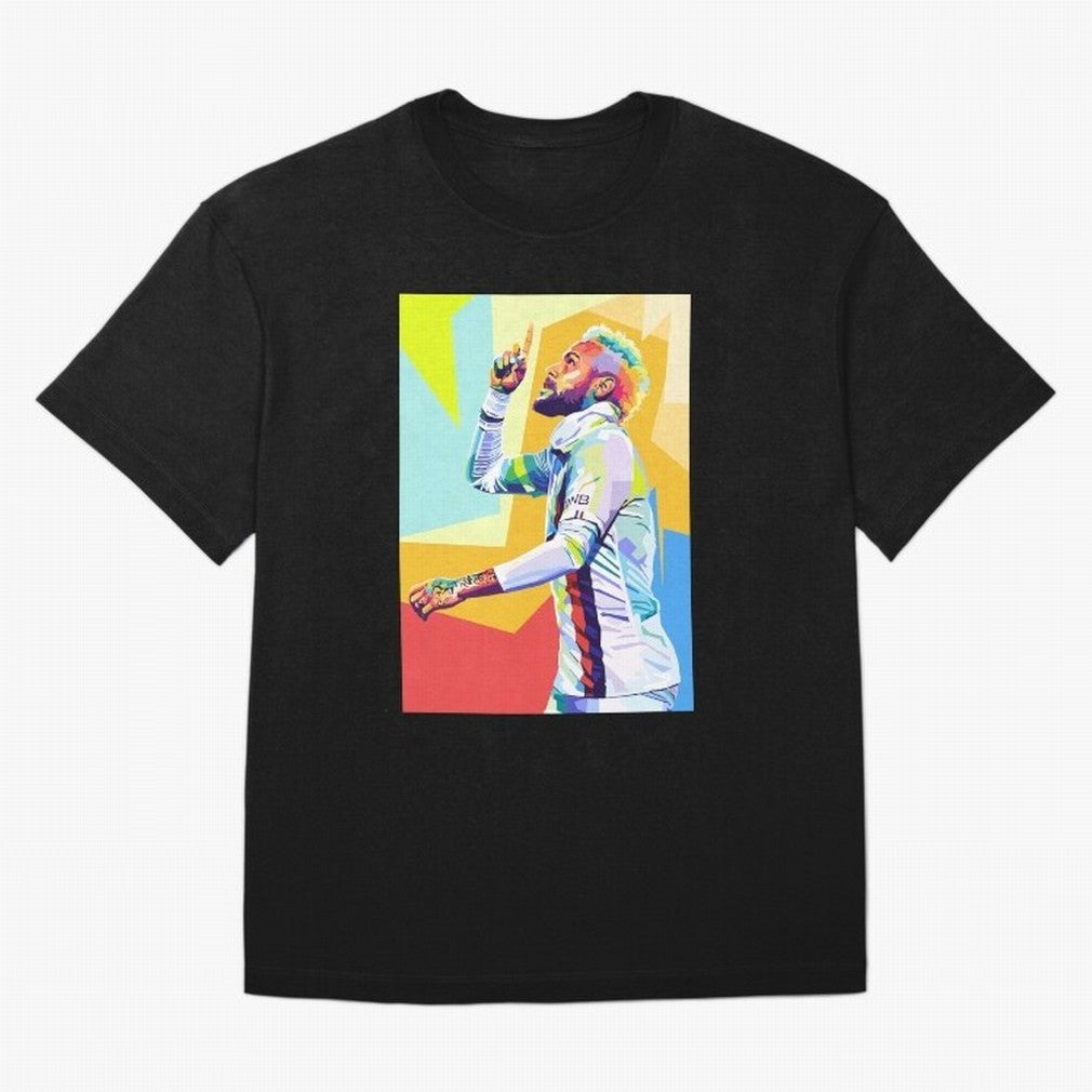 Neymar Jr Wpap pop art Oversized T-Shirt Stand with FIFA World Cup 2026 USA Canada Mexico for Fans of Mbappe and Neymar and France, Bringing Fan Favorite Moments, National Team Passion, Big Match Drama and Soccer History; Perfect for Fans,
