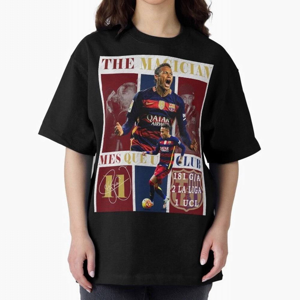 Neymar Jr Barcelona 2015 UCL Poster Classic T-Shirt Carry the Dream of FIFA World Cup 2026 Group Stage Driven by CR7, Argentina, France and Brazil Energy, Game Day Rituals, Football Legends, Country Pride and the Road to the Final; Perfect for