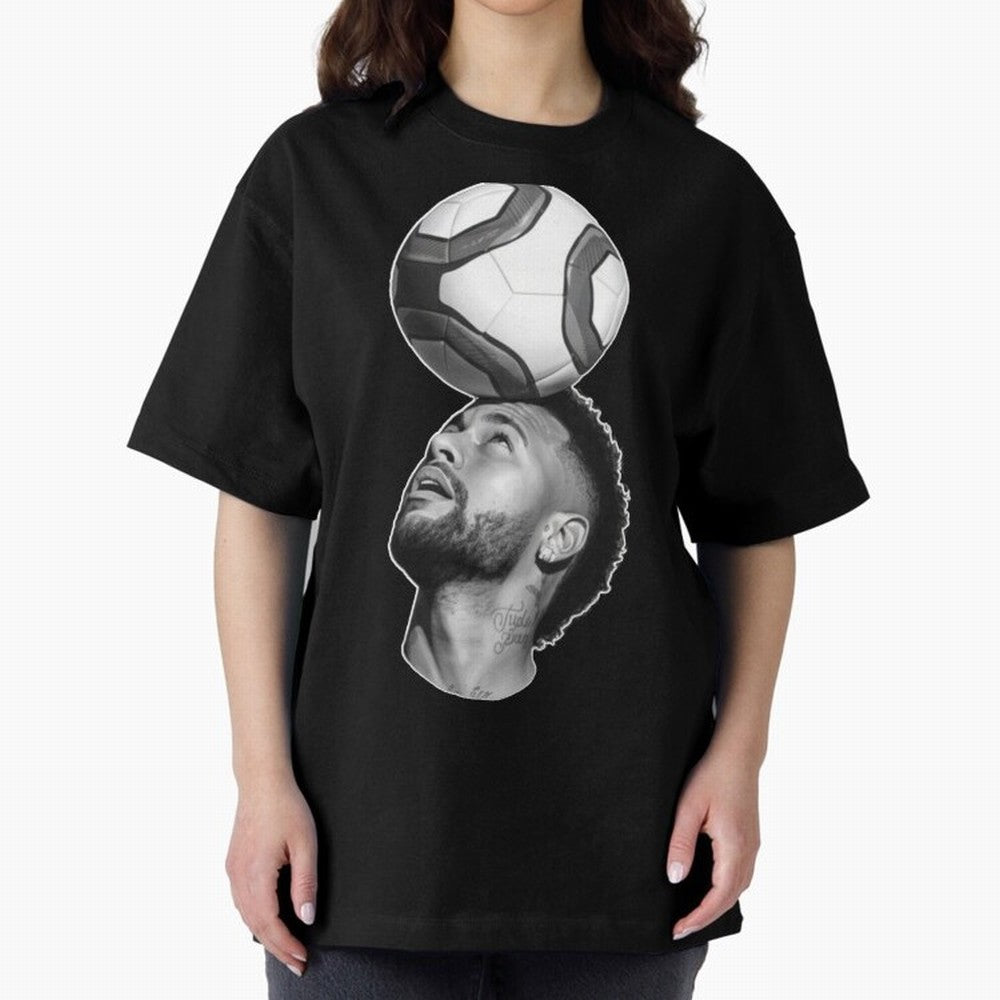 Neymar Jr. ¨C The Art of Balance Oversized T-Shirt Treasure FIFA World Cup 2026 Group Stage Highlighting Haaland and Mbappe, Portugal, Spain and Germany Energy, Fan Favorite Moments, National Team Passion, Big Match Drama and Soccer History; Ideal