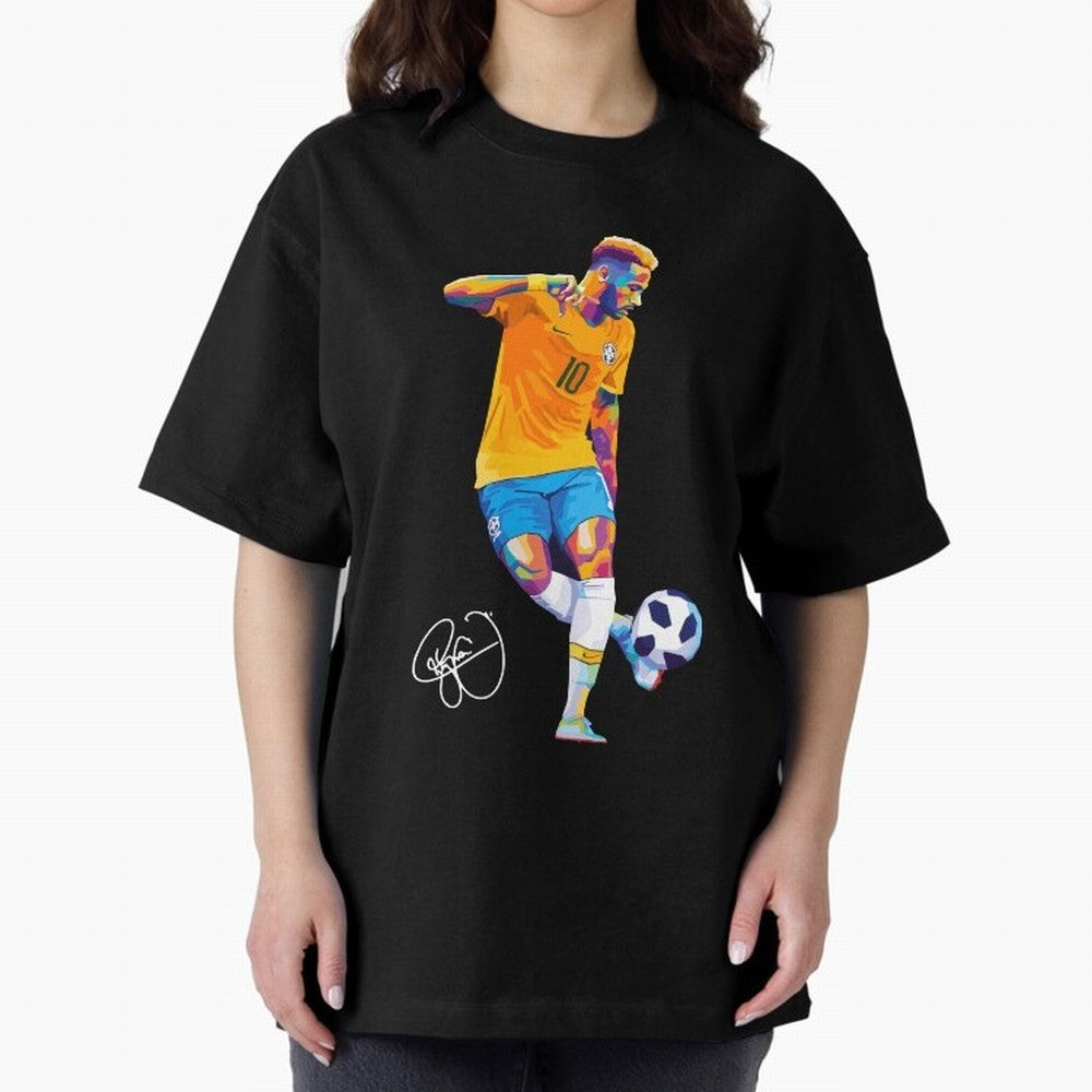 Neymar Jr Footballer Wpap Art Classic T-Shirt Fuel the Hype around FIFA World Cup 2026 for Fans of CR7 and Messi and England and Germany, Bringing Match Day Excitement, Supporter Culture, Golden Goals and Global Football Passion; Ideal for