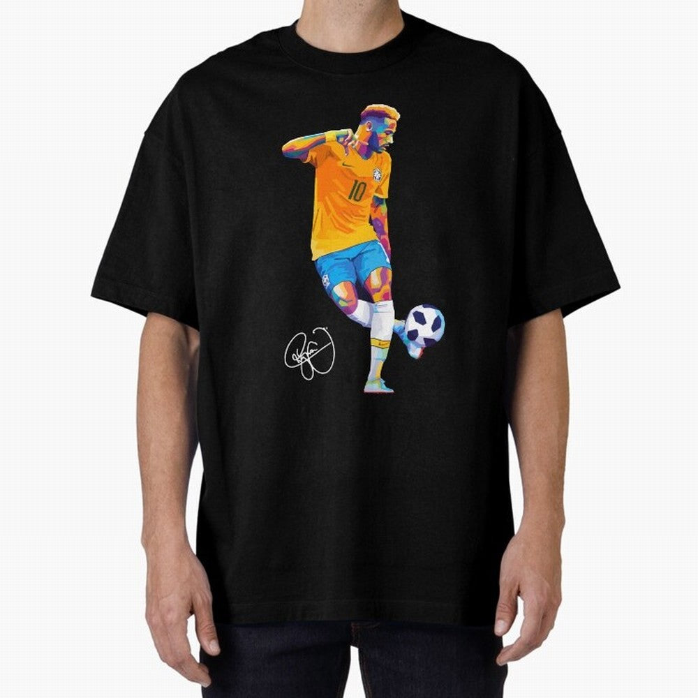 Neymar Jr Footballer Wpap Art Classic T-Shirt Fuel the Hype around FIFA World Cup 2026 for Fans of CR7 and Messi and England and Germany, Bringing Match Day Excitement, Supporter Culture, Golden Goals and Global Football Passion; Ideal for