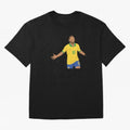 Neymar Jr in Yellow Glory Sticker Oversized T-Shirt Celebrate the Biggest Stage of the FIFA World Cup 2026 Group Stage Journey through Neymar Highlights, England and Germany Pride, Sports Nostalgia, International Competition, Famous Players and