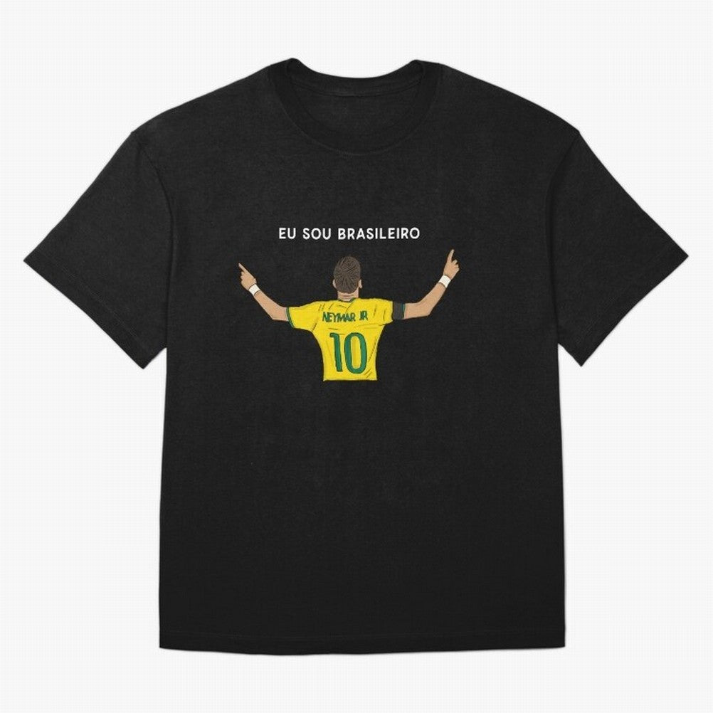 Neymar Jr Brazil Oversized T-Shirt Upgrade the FIFA World Cup 2026 Group Stage Journey through CR7 and Messi Highlights, Portugal, Spain and Germany Pride, Stadium Chants, National Pride, Trophy Dreams and Unforgettable Football Memories; Made for