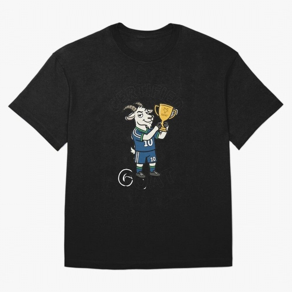 Certified G.O.A.T Classic T-Shirt Support Your Favorite Stars during FIFA World Cup 2026 USA Canada Mexico for Fans of Neymar and Portugal, Spain and Germany, Bringing Soccer Culture, Superstar Moments, National Team Dreams and Competitive Fire;