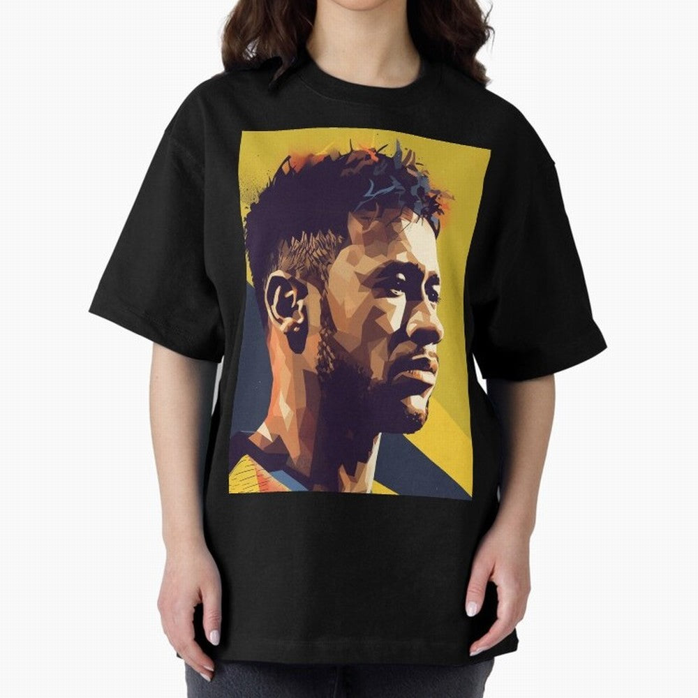 Neymar Jr art Oversized T-Shirt Live the Energy of FIFA World Cup 2026 Group Stage Spirit, Highlighting France, CR7 and Messi, Championship Spirit, Famous Goals, Roaring Crowds and International Football Unity; Made for Collectors Who Enjoy Iconic