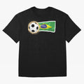 BRAZIL - BRAZILIAN FOOTBALL STICKER Classic T-Shirt Make Your Look Match FIFA World Cup 2026 Group Stage Spirit, Celebrating Portugal, Messi, Goal Celebration Energy, Supporter Heritage, Football Icons and Worldwide Tournament Joy; Built for