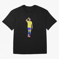 Neymar Brazil Football Captain Oversized T-Shirt Celebrate Football Dreams Across the FIFA World Cup 2026 USA Canada Mexico Journey through Mbappe and Neymar Highlights, England and Germany Pride, Football Passion, Legendary Performances, Festival