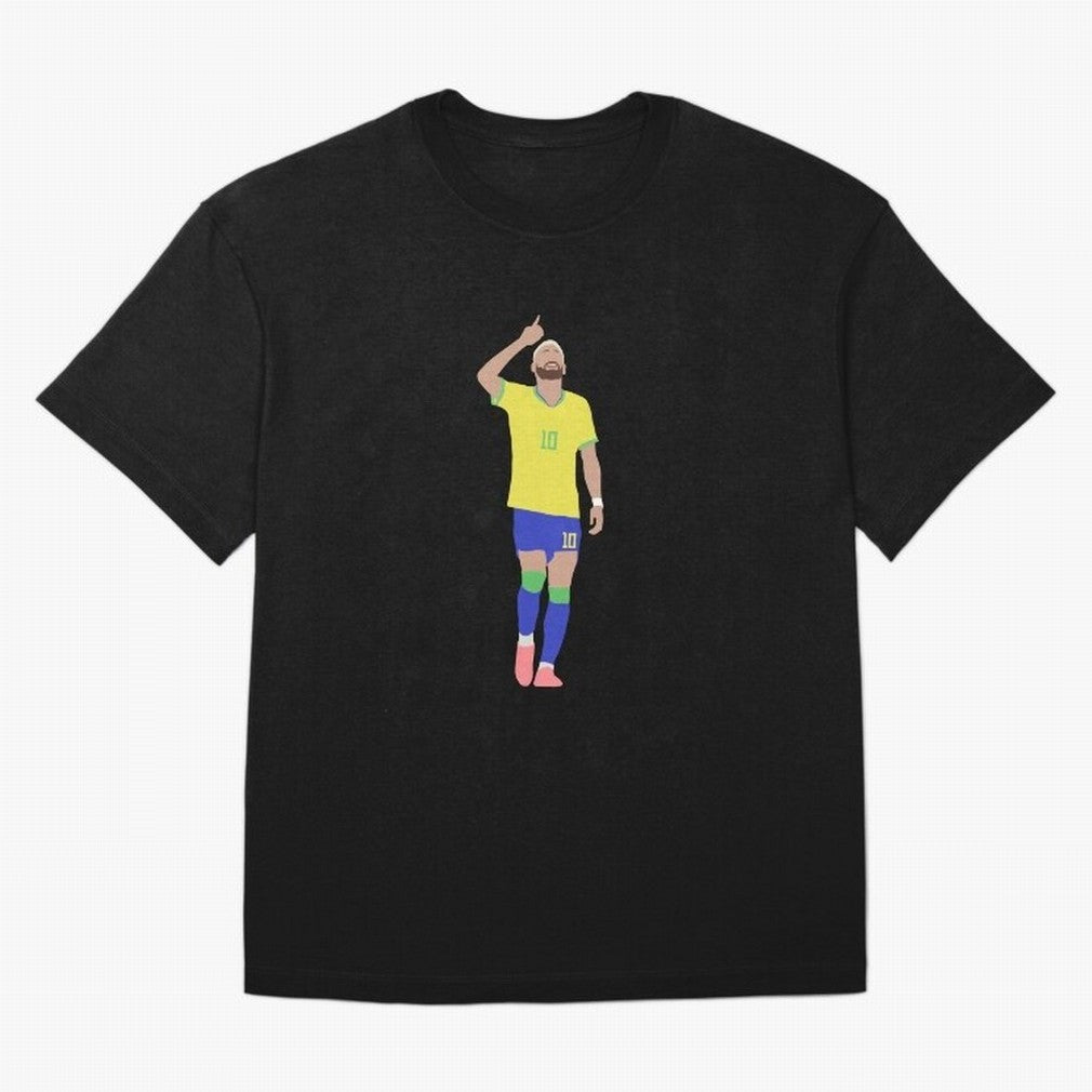 Neymar Brazil Football Captain Oversized T-Shirt Celebrate Football Dreams Across the FIFA World Cup 2026 USA Canada Mexico Journey through Mbappe and Neymar Highlights, England and Germany Pride, Football Passion, Legendary Performances, Festival