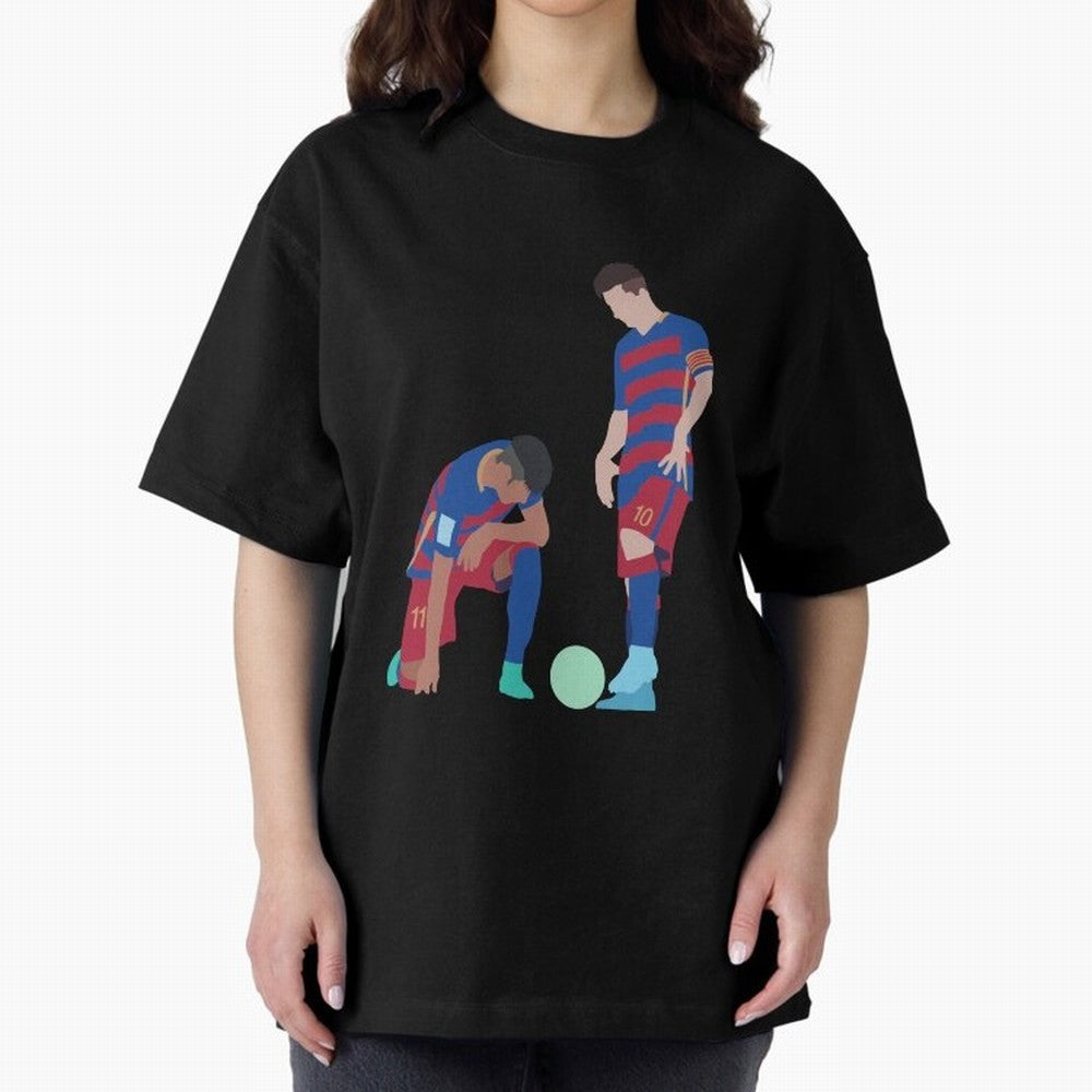 Messi and Neymar Football Free Kick Classic T-Shirt Bring a Vintage Feel to FIFA World Cup 2026 Group Stage for Fans of Messi, CR7 and Mbappe and Argentina and Brazil, Bringing Champion Mindset, Group Stage Buzz, Knockout Tension and Passionate Fan