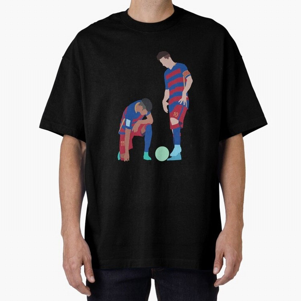 Messi and Neymar Football Free Kick Classic T-Shirt Bring a Vintage Feel to FIFA World Cup 2026 Group Stage for Fans of Messi, CR7 and Mbappe and Argentina and Brazil, Bringing Champion Mindset, Group Stage Buzz, Knockout Tension and Passionate Fan
