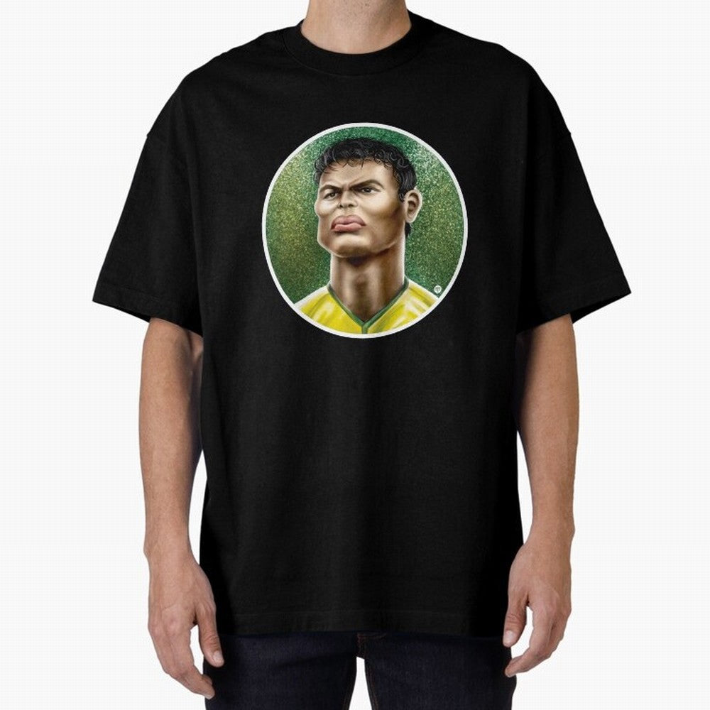 Footballicature : Thiago Silva Classic T-Shirt Feel the Heartbeat of Global Football Passion for FIFA World Cup 2026, Made for Messi, CR7 and Mbappe, Netherlands, Supporter Pride, Iconic Celebrations, Legendary Names and Global Match Day Energy;