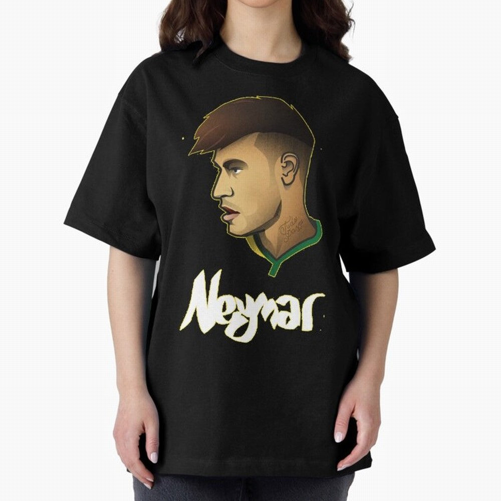 Neymar jr Team Brazil Oversized T-Shirt Support Your Favorite Stars during FIFA World Cup 2026 Spirit, with Netherlands, Cristiano Ronaldo, Sports Nostalgia, International Competition, Famous Players and Unforgettable Victories; Built for