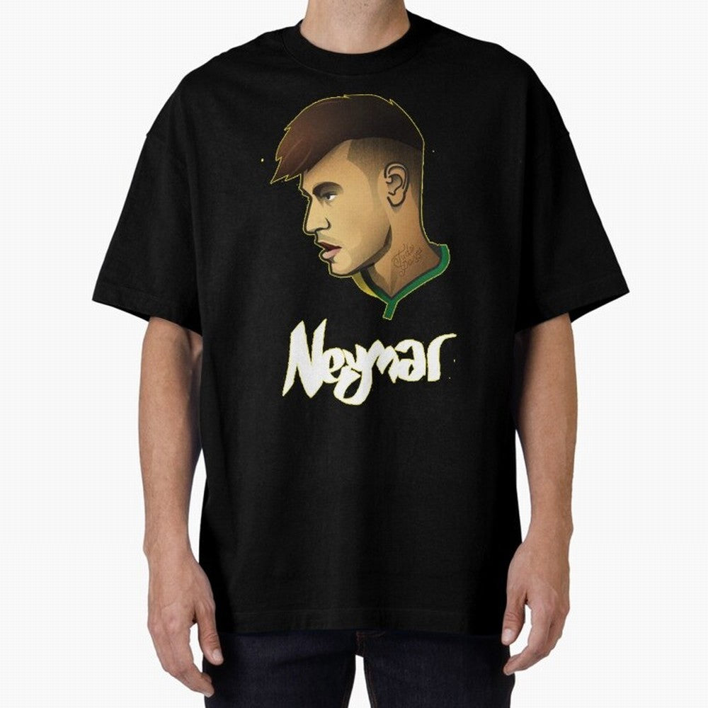 Neymar jr Team Brazil Oversized T-Shirt Support Your Favorite Stars during FIFA World Cup 2026 Spirit, with Netherlands, Cristiano Ronaldo, Sports Nostalgia, International Competition, Famous Players and Unforgettable Victories; Built for