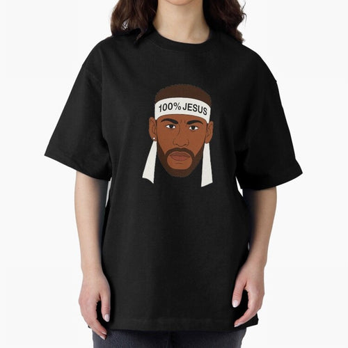100% JESUS Neymar Inspired Minimalist Art Oversized T-Shirt Bring Global Tournament Vibes to the FIFA World Cup 2026 USA Canada Mexico Journey through Haaland Highlights, England and Germany Pride, Goal Celebration Energy, Supporter Heritage,