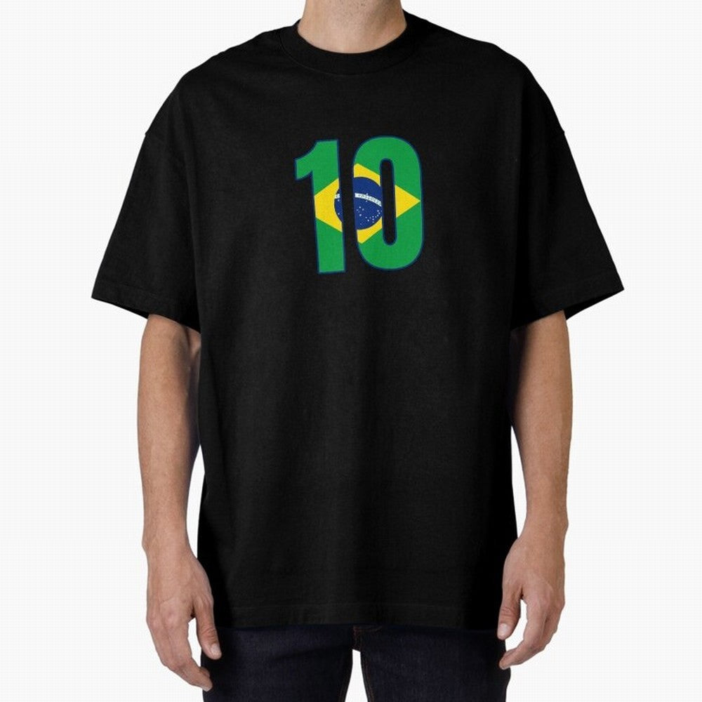 10 - Neymar JR - Brazil Flag Classic T-Shirt Make Every Kick Count in Global Football Passion for FIFA World Cup 2026 Group Stage, Celebrating CR7, England, France and Netherlands, Global Supporter Spirit, Legendary Goals, National Colors and