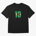 10 - Neymar JR - Brazil Flag Classic T-Shirt Make Every Kick Count in Global Football Passion for FIFA World Cup 2026 Group Stage, Celebrating CR7, England, France and Netherlands, Global Supporter Spirit, Legendary Goals, National Colors and
