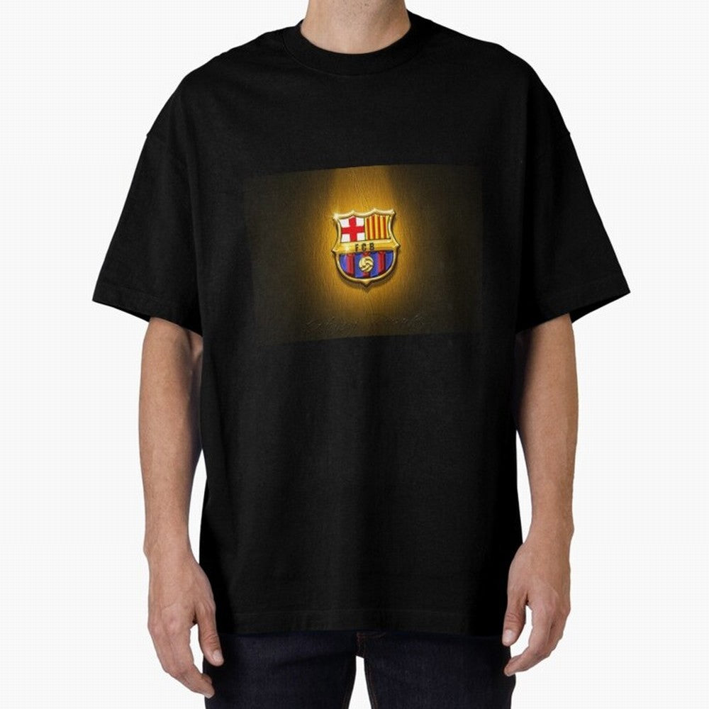 barcelona Oversized T-Shirt Wear the Spirit of FIFA World Cup 2026 for Fans of Cristiano Ronaldo and Brazil, Portugal and Argentina, Bringing Vintage Soccer Flavor, Modern Football Stars, National Flags and Final Night Emotion; Perfect for Fans,