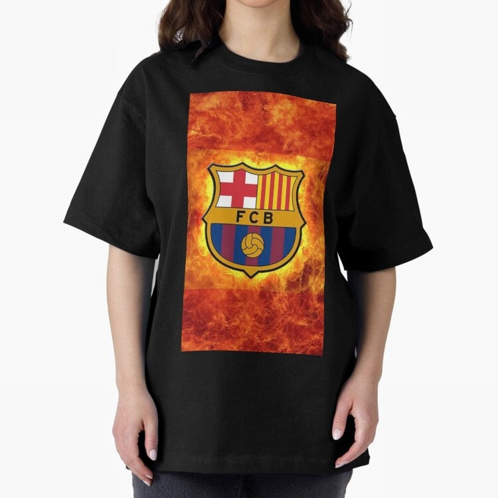 barcelona fire Classic T-Shirt Show Support during Match Day Hype around FIFA World Cup 2026 Group Stage, Messi, CR7 and Mbappe, Portugal, Match Day Excitement, Supporter Culture, Golden Goals and Global Football Passion; Made for Collectors Who