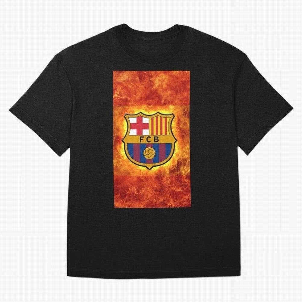 barcelona fire Classic T-Shirt Show Support during Match Day Hype around FIFA World Cup 2026 Group Stage, Messi, CR7 and Mbappe, Portugal, Match Day Excitement, Supporter Culture, Golden Goals and Global Football Passion; Made for Collectors Who