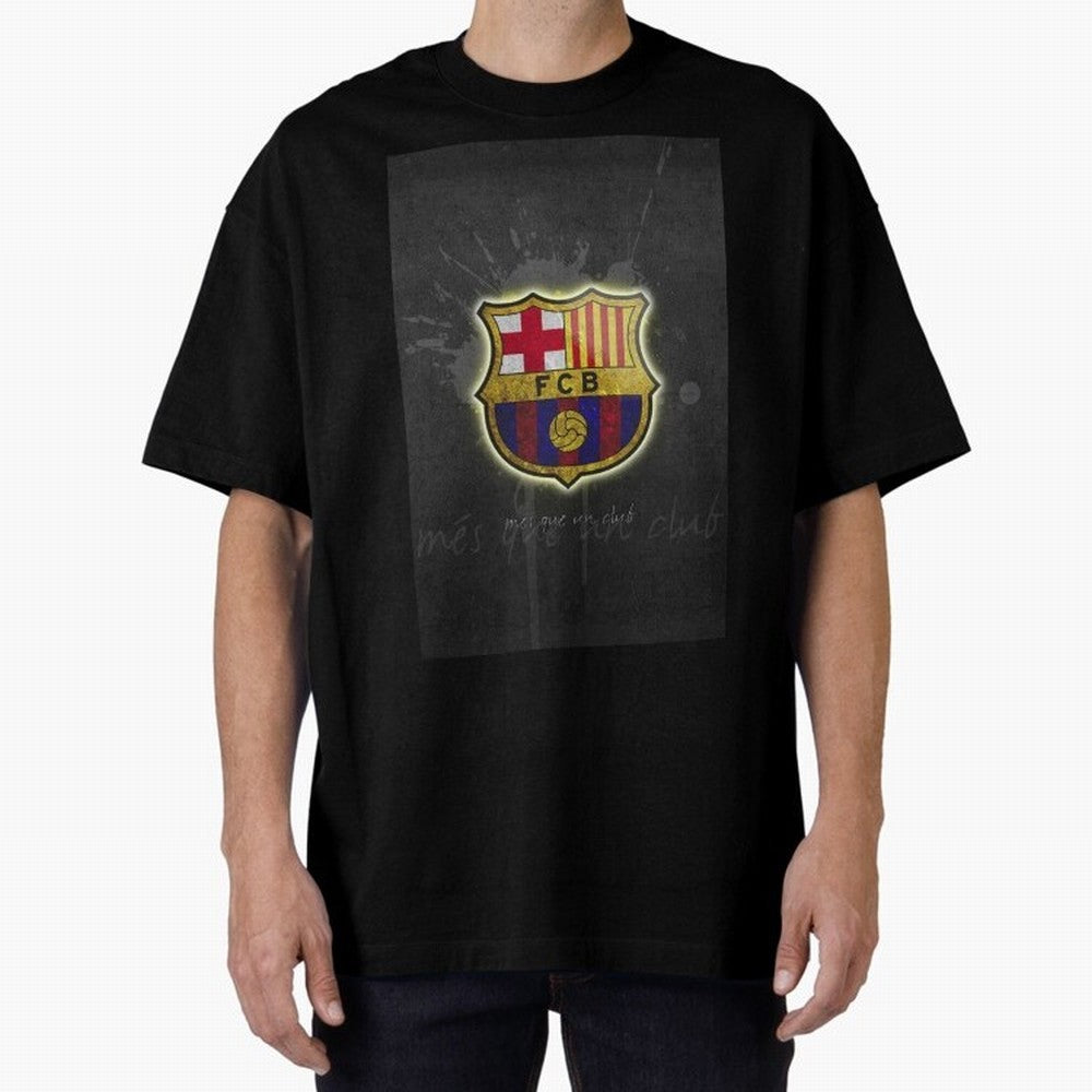 barcelona Oversized T-Shirt Bring Trophy Dreams to Global Football Passion for FIFA World Cup 2026, Made for Messi, CR7 and Mbappe, England, Global Supporter Spirit, Legendary Goals, National Colors and Tournament Celebration; Ideal for Football
