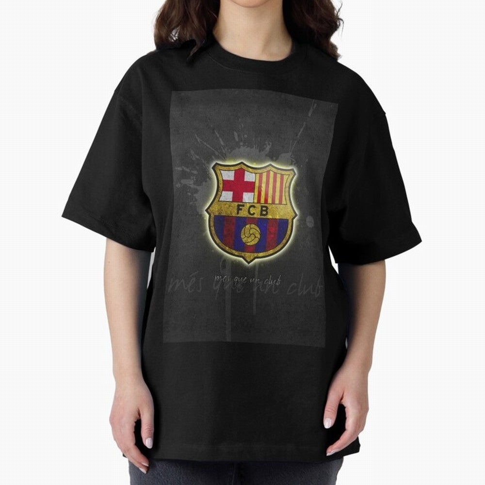 barcelona Oversized T-Shirt Bring Trophy Dreams to Global Football Passion for FIFA World Cup 2026, Made for Messi, CR7 and Mbappe, England, Global Supporter Spirit, Legendary Goals, National Colors and Tournament Celebration; Ideal for Football
