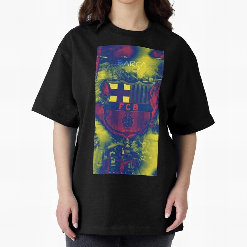 barcelona Oversized T-Shirt Make Game Day About Match Day Hype around FIFA World Cup 2026, Mbappe and Neymar, France, Football Passion, Legendary Performances, Festival Vibes and Supporter Community; Created for Match Day Parties, Soccer Gifts, Fan