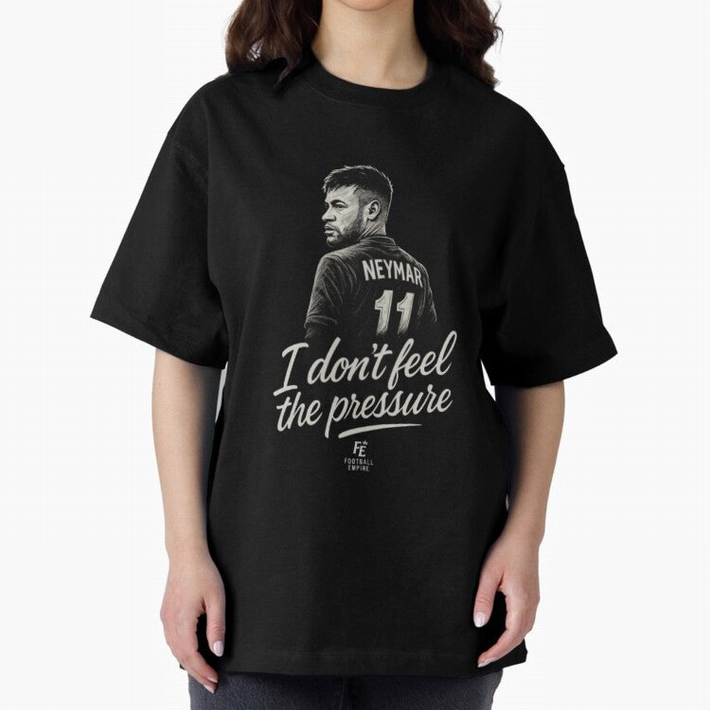 I Don¡¯t Feel The Pressure ¨C Neymar Inspired Street Football Art | Football Empire Classic T-Shirt Celebrate Fan Favorites in Global Football Passion for FIFA World Cup 2026, Driven by Mbappe and Neymar, Argentina and Brazil, Retro Football