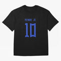 Neymar Jr Brazil White Jersey 2023 Oversized T-Shirt Bring Global Tournament Vibes to FIFA World Cup 2026 for Fans of Cristiano Ronaldo and England and Germany, Bringing Classic Soccer Heritage, Championship Pressure, Fan Loyalty and International