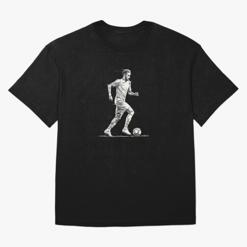 Neymar Jr. - The Dribble King Sketch Classic T-Shirt Bring World Football Passion into Global Football Passion for FIFA World Cup 2026 Group Stage, Connected to Cristiano Ronaldo, Portugal, Soccer Culture, Superstar Moments, National Team Dreams