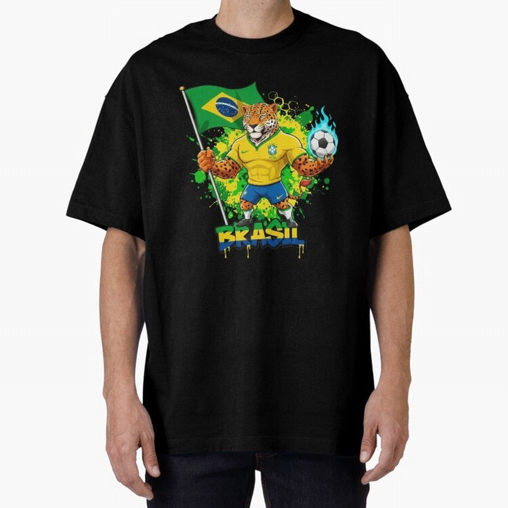 Brazil Football World Cup 2026 - Jaguar Mascot Brasil Sele??o Pride Art On?a Pintada Mascote Hexa Classic T-Shirt Refresh the FIFA World Cup 2026 USA Canada Mexico Journey through Neymar Highlights, Spain Pride, Supporter Pride, Iconic