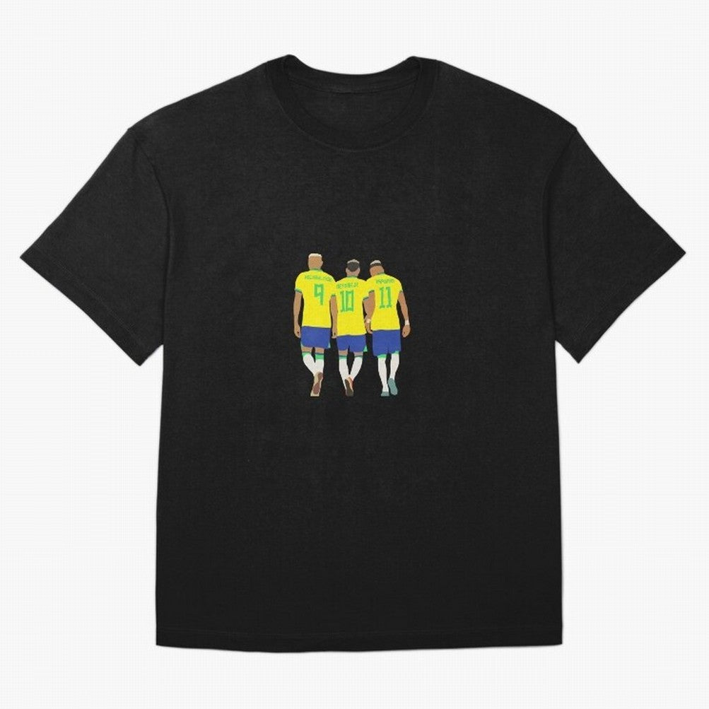 brazil soccer players Oversized T-Shirt Stand Proud for Match Day Hype around FIFA World Cup 2026, CR7 and Messi, Portugal, Vintage Soccer Flavor, Modern Football Stars, National Flags and Final Night Emotion; Ideal for Passionate Fans Who Love