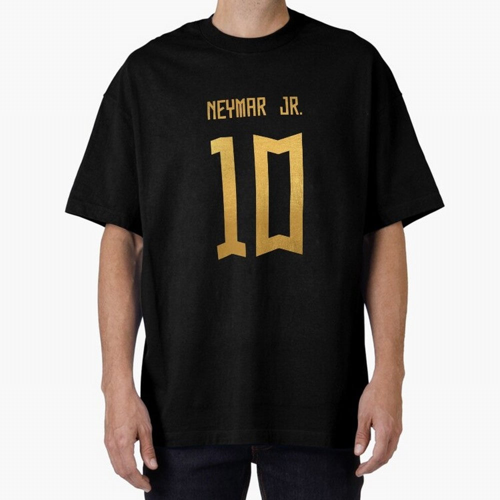 Copy of Neymar Jr Brazil Jersey 2023 Oversized T-Shirt Bring Home FIFA World Cup 2026 Spirit, Filled with Argentina, Messi, CR7 and Mbappe, Retro Football Energy, Iconic Rivalries, Trophy Chase Drama and Stadium Atmosphere; Created for Match Day