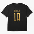Copy of Neymar Jr Brazil Jersey 2023 Oversized T-Shirt Bring Home FIFA World Cup 2026 Spirit, Filled with Argentina, Messi, CR7 and Mbappe, Retro Football Energy, Iconic Rivalries, Trophy Chase Drama and Stadium Atmosphere; Created for Match Day