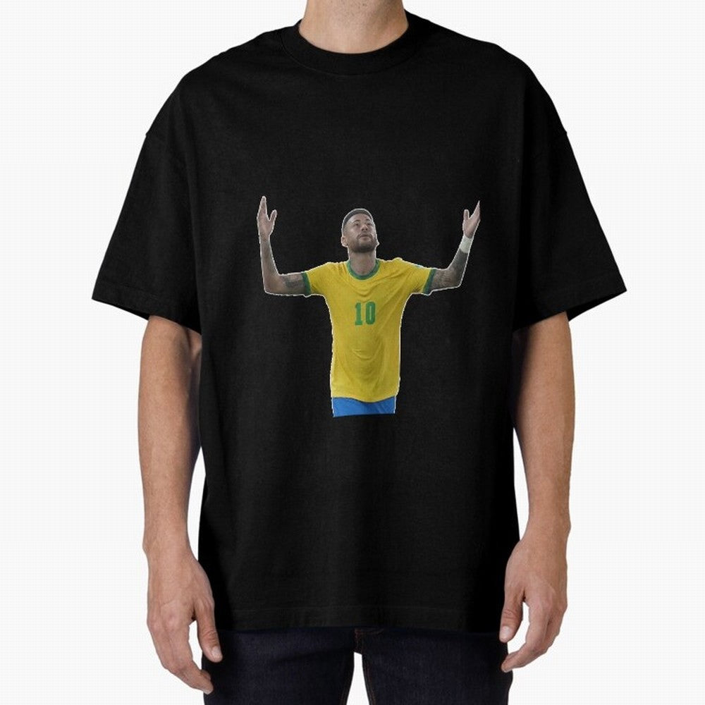 Neymar Jr. - Football Superstar Oversized T-Shirt Feel FIFA World Cup 2026 for Fans of Neymar and France, Bringing Sports Nostalgia, International Competition, Famous Players and Unforgettable Victories; Ideal for Passionate Fans Who Love Underdog