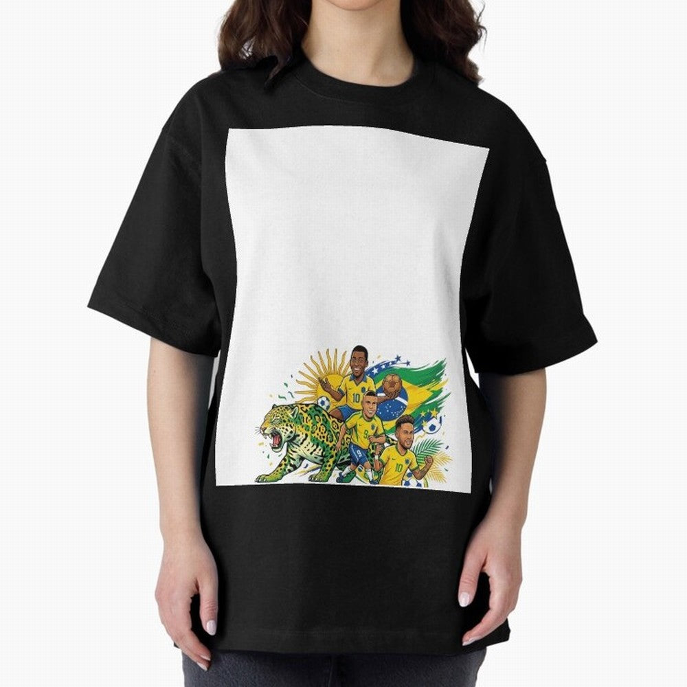 Unleash the spirit of the Sele??o! ? Graphic T-Shirt Create the FIFA World Cup 2026 USA Canada Mexico Journey through Messi and Cristiano Ronaldo Highlights, Argentina and Brazil Pride, Match Day Excitement, Supporter Culture, Golden Goals and