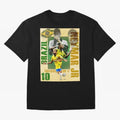 Neymar Jr Brazil World Cup Poster, Soccer Football Wall Art Print Decor Premium T-Shirt Make Every Kick Count in FIFA World Cup 2026 for Fans of Messi and Cristiano Ronaldo and England, France and Netherlands, Bringing Game Day Rituals, Football