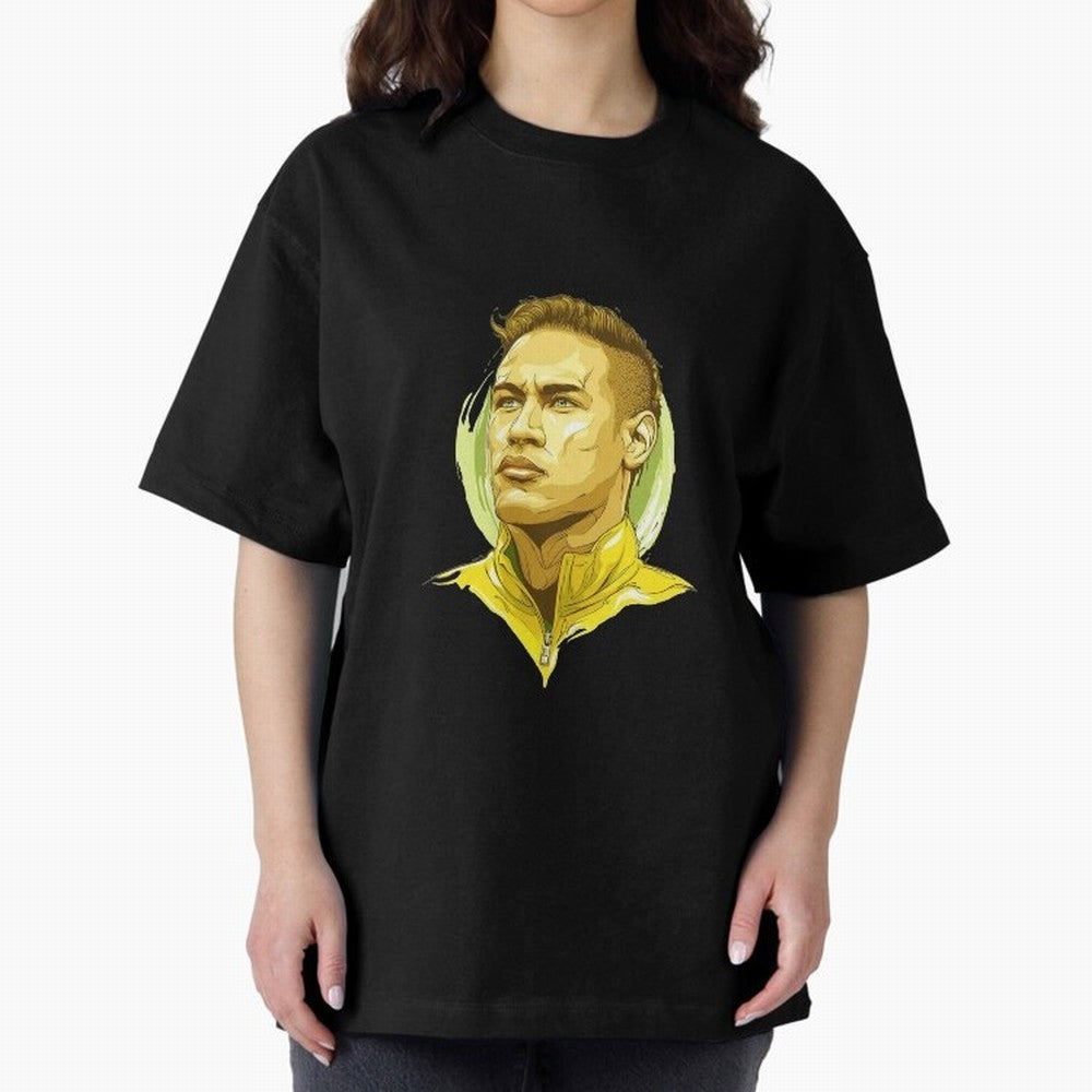 Neymar Junior Sticker Premium T-Shirt Carry National Pride through Global Football Passion for FIFA World Cup 2026 USA Canada Mexico, Inspired by CR7 and Messi, Brazil, Retro Football Energy, Iconic Rivalries, Trophy Chase Drama and Stadium