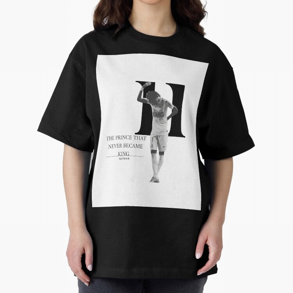 The Prince that never became king- neymar jr quote Graphic T-Shirt Capture Stadium Memories from FIFA World Cup 2026 Spirit, Featuring France, Cristiano Ronaldo, Haaland and CR7, Stadium Chants, National Pride, Trophy Dreams and Unforgettable